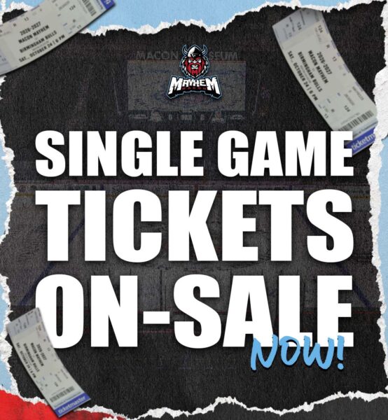 Get Macon Mayhem Single Game Tickets on Sale Now!
